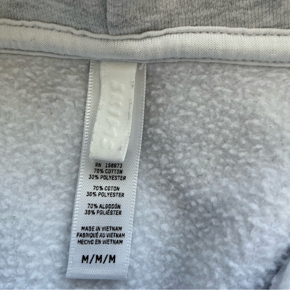 SKIMS Cotton Fleece Classic Zip Up Hoodie | Light Heather Grey | Size M - Picture 7 of 7